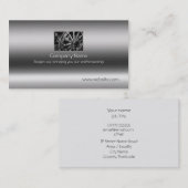 Fijne Kunst  Wagon Wheel op metallisch effect Visitekaartje (Voorkant / Achterkant)