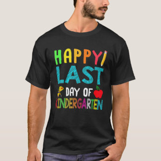 Fijne laatste dag van de kindertuin met het Apple  T-shirt