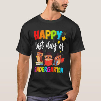 Fijne laatste dag van de leerling-leerling van de  t-shirt