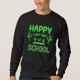 Fijne laatste dag van de schoolCute Cactus-studie Trui