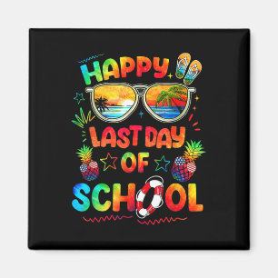 Fijne laatste dag van de schoolleraar aan het eind magneet