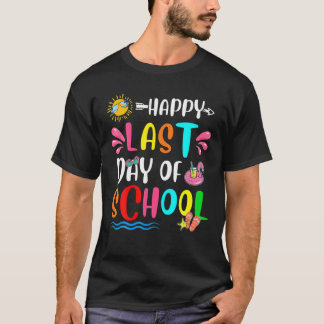 Fijne laatste dag van de schoolleraar Eind jaar jo T-shirt