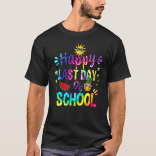 Fijne laatste dag van de schoolleraar student Tie T-shirt