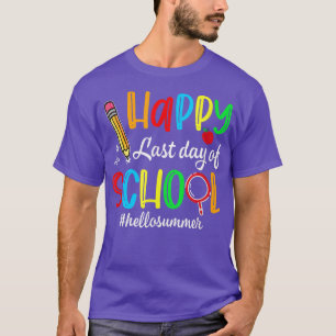 Fijne laatste dag van de schoolonderwijzer Kinder T-shirt