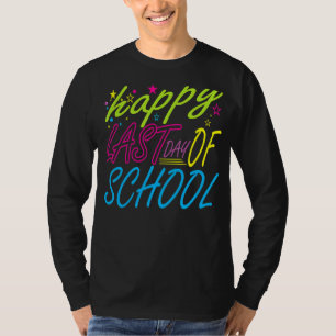 Fijne laatste dag van de schoolstudenten en lerare t-shirt
