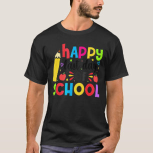 Fijne laatste dag van de schoolstudenten en lerare t-shirt