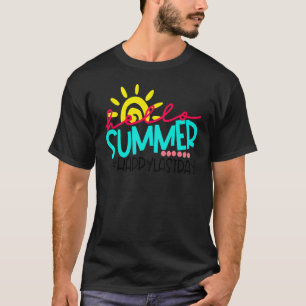 Fijne laatste dag van de schoolstudenten en lerare t-shirt