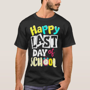 Fijne laatste dag van de schoolstudenten en lerare t-shirt