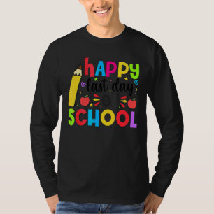 Fijne laatste dag van de schoolstudenten en lerare t-shirt