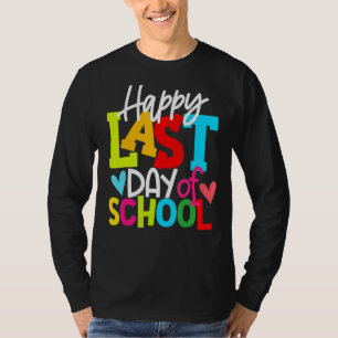 Fijne laatste dag van de schoolstudenten en lerare t-shirt