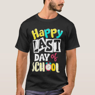 Fijne laatste dag van de schoolstudenten en lerare t-shirt