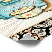 Fijne lederen tas en schoen poster (Hoek)