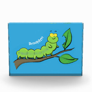 Fijne leuke cartoon met groene caterstijl fotoblokken