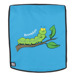 Fijne leuke cartoon met groene caterstijl rugtassen