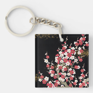 Fijne Leuke Koele Retro BloemenMode Girly Sleutelhanger