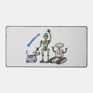 Fijne leuke robots trio cartoon bureaumat