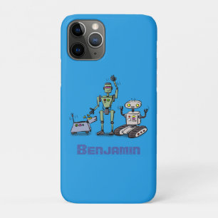 Fijne leuke robots trio cartoon iPhone 11 pro hoesje