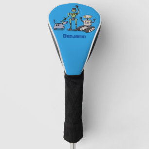 Fijne leuke robots trio cartoon golfheadcover