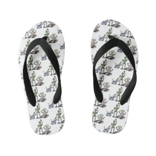 Fijne leuke robots trio cartoon kinder teenslippers