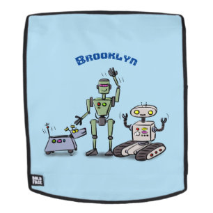 Fijne leuke robots trio cartoon rugtassen