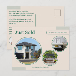 Fijne Lijnen Just Sold Vastgoedmakelaar Zand Briefkaart