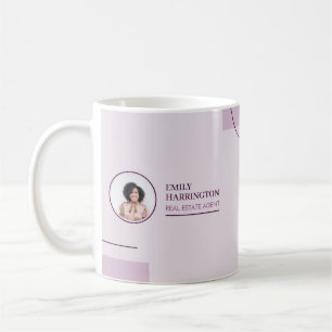 Fijne Lijnen Vastgoedmakelaar Roze Koffiemok