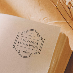 Fijne lijst Elegant Ex Libris-boekenlegger Zelfinktende Stempel