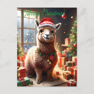 Fijne Llama Kerst, Kerst Briefkaart