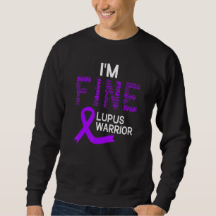 Fijne Lupus Krijger Lupus Bewustzijn Maand Paarse Trui