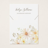 Fijne madeliefjes ketting display kaart (Voorkant)