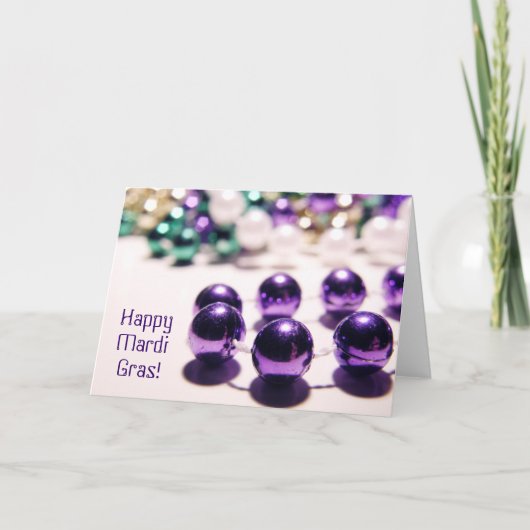 Fijne Mardi Gras! Kaart (Voorkant)
