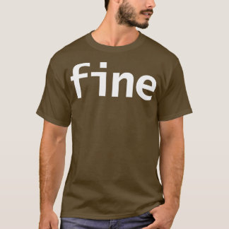 Fijne minimale witte tekst typografie t-shirt