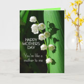 Fijne Moederdag als een moeder voor mij Lily van d Kaart (Gele Bloem)