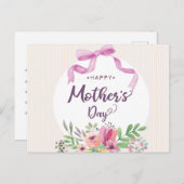 Fijne Moederdag Briefkaart (Voorkant / Achterkant)