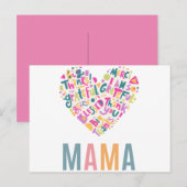 Fijne Moederdag Briefkaart (Voorkant / Achterkant)