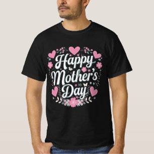 Fijne Moederdag Cute Floral Moeder Oma T-shirt