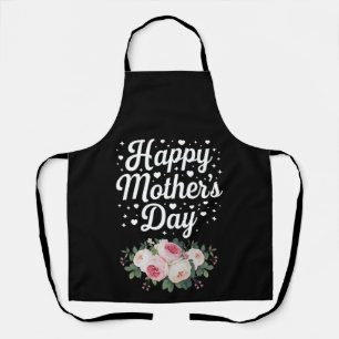 Fijne Moederdag Cute Floral Moeder Oma Vrouw Schort