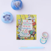 Fijne Moederdag. Fijne 8 maart! Flyer (Enkel)