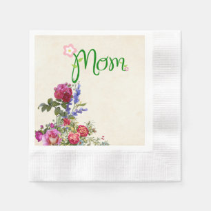 Fijne moederdag Floral Cool Stylish Servet