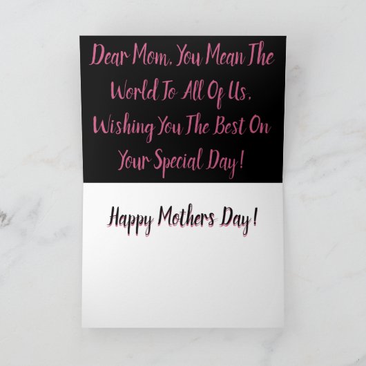 Fijne Moederdag! Kaart (Binnen)