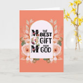 Fijne Moederdag Kaart (Gele Bloem)