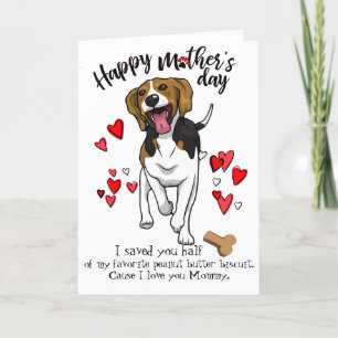 Fijne Moederdag Kaart van je Beagle Dog