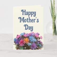Fijne Moederdag kleurige bloemschikking