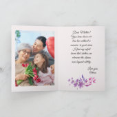 Fijne Moederdag leuke waterverf heldere bloem Kaart (Binnen)