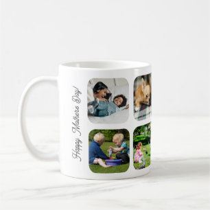 Fijne Moederdag, liefde voor jou mama fotocollage Koffiemok