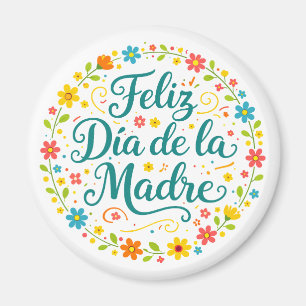 Fijne Moederdag Moederdag Calligrafie    Magneet