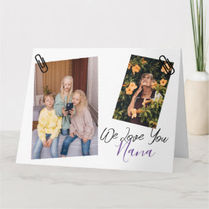 Fijne Moederdag, oma, oma simpele foto Kaart