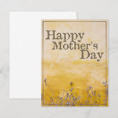 Fijne moederdag op  bloem - Eng (Voorkant / Achterkant)