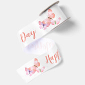 Fijne Moederdag Script Pretty Butterfly Lint (Achterkant)