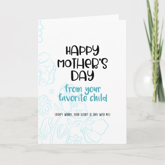 Fijne Moederdag van je favoriet Kaart (Voorkant)